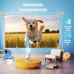 Florixa® Draagbare beamer - Beamer - Projector - Mini Beamer - Wit- 14cm x 8cm x 9cm — thumbnail 5