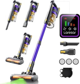 Laresar X11 - Steelstofzuiger Draadloos - Steelstofzuiger Zonder Zak Op Accu - 550W - 55000PA - 2 in 1 - Ook Als Kruimeldief — thumbnail 1