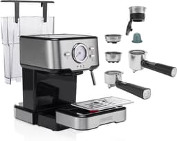 Princess 249415 Koffiezetapparaat - Koffiemachine - Espresso - Voor Gemalen Koffie & ESE-adapter - Melkopschuimer — thumbnail 5