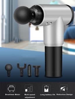 Mowa Massage gun - Massage pistool - Spier massage - Elektrisch - Ontspanning - Sport - Zwart — thumbnail 4