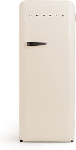 CREATE - Koelkast in retrostijl - Gebroken wit - Handvat Zwart - FRIDGE RETRO 281L — thumbnail 1
