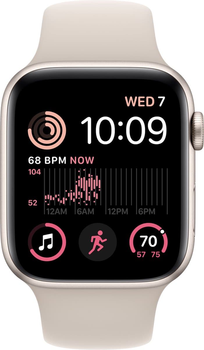 Apple Watch SE 2022 4G - 40 mm - Sterrenlicht Aluminium — afbeelding 1