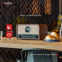 DAB radio met CD speler - Audizio Salerno - Retro radio met Bluetooth en mp3 speler - Stereo - 40W — thumbnail 3