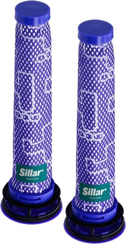 Sillar, set filters voor stofzuiger, voorfilter en HEPA-achtermotorfilter, vervanging, geschikt voor Dyson V8 V7 stofzuiger, reserveonderdelen filter, accessoireset, 4 stucks — thumbnail 4