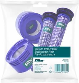 Sillar, set filters voor stofzuiger, voorfilter en HEPA-achtermotorfilter, vervanging, geschikt voor Dyson V8 V7 stofzuiger, reserveonderdelen filter, accessoireset, 4 stucks — thumbnail 1