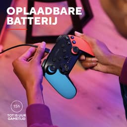 Trust GXT 1246RB Muta - Draadloze Switch Controller - Ook voor Nintendo Switch 2 - Draadloos via Bluetooth - Tot 15 Uur Speeltijd - Rood/Blauw — thumbnail 2