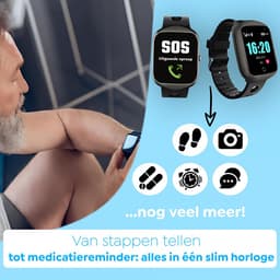 Wiesba® WB33S - GPS Horloge Senior - Smartwatch voor Ouderen - Persoonlijke alarmen - alarm horloge ouderen - GPS Horloge Alzheimer - Valdetectie - Persoonlijk alarm — thumbnail 2