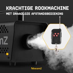 BeamZ S550 rookmachine set met reinigings- en rookvloeistof - Inclusief afstandsbediening - 550W — thumbnail 4