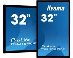 iiyama ProLite TF3215MC-B2AG computer monitor 80 cm (31.5") 1920 x 1080 Pixels Full HD LED Touchscreen Kiosk Zwart