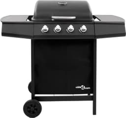 Gasbarbecue-grill met 4 branders zwart — thumbnail 1