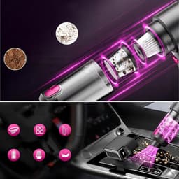 Blower en Suction Draadloze Autostofzuiger - Handheld - Uitgerust met 7 mondstukken - Ingebouwde krachtige pure koperen motor - 8000 PA - 4000 mAh - Dubbel filtratiesysteem — thumbnail 5