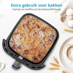 RFWR® XL Heteluchtfriteuse met 5,3 liter mand, 2150W en 9 automatische programma's voor vetvrij frituren — thumbnail 2