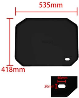 Cozze® G-500 Gas Plancha BBQ met Deksel - 2 Gasbranders - BBQ Bakplaat voor Buiten Koken - 6,5 kW - Bijenwas/Zwart - Outdoor Cooking — thumbnail 2
