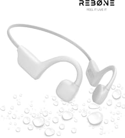 REBØNE Core Bone Conduction Headphone Core - Sport Oortjes Draadloos - Hardloop Hoofdtelefoon - Draadloze Bluetooth Koptelefoon - Sportoordopjes - Draadloos - Hardlopen - Open Ear - Wireless - IPX5 waterdicht / Wit — thumbnail 1