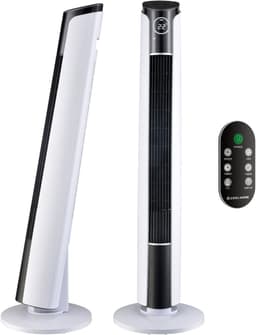 CoolHome CF2204 Design Ventilator - Wit - Torenventilator - Afstandsbediening - Timer - Dimbaar LED-scherm - Kolomventilator met Luchtreiniger - Ventilator Staand — thumbnail 1