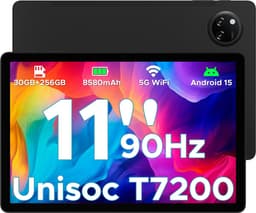 DOOGEE Tab A9 Pro+ - Tablet - 30GB RAM (6GB+24GB) - 128GB ROM（TB/TF）- 11Inth 90Hz HD+ - 8580mAh - Android 15 - Unisoc T7200 - Dual Speakers - Zwart — thumbnail 1