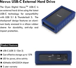 Oyen Digital Novus USB-C HDD - 30TB — thumbnail 4