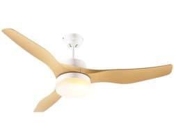 Livano Plafondventilator - Met Verlichting - Plafond Ventilator - Met Lamp - Plafonniere Met Ventilator - Met Licht - Hout