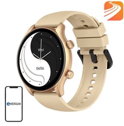 Zeblaze Smartwatch Btalk 3 Plus Voor Android Ios Goud Met Waterbestendigheid Ip67 — thumbnail 1