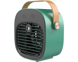 Mini airco - Draagbare airco - Mobiele airco zonder afvoer - Mobiele airco voor slaapkamer - Mobiele airco - ventilator - 4000 mAh oplaadbare persoonlijke luchtkoeler - slaapkamer, reizen, kantoor, buiten, binnen - Groen
