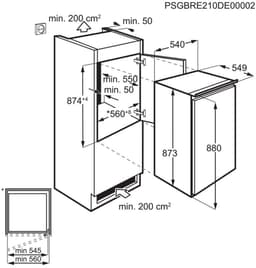 Geïntegreerde inschuifkoelkast met 1 deur 142l - electrolux - LRB2AE88S — thumbnail 4
