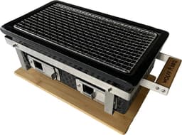 WOLFF BBQ |Shichirin grill |Keramische tafel barbecue |Rechthoek model met 2x lucht inlaad |Buitenhuis gebruik — thumbnail 1