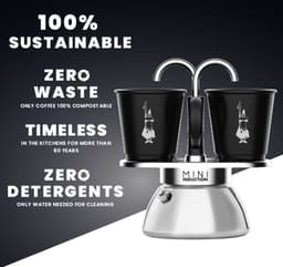 Bialetti Mini Express Induction 2 Kops – Espressomaker – Geschikt voor Inductie – Inclusief 2 Espressokopjes — thumbnail 4