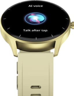 Kiraal Fit 10 - Smartwatch dames - Smartwatch Heren - Belfunctie - Stappenteller - Full Screen - Fitness Tracker - Activity Tracker - Smartwatch Android & IOS - Crème — thumbnail 5