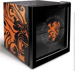 Husky KK50-DUTCHLION - Mini Koelkast - Met Glazen Deur - 46 Liter - 40dB - Oranje - Leeuw — thumbnail 4