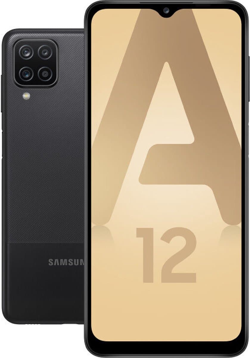 Samsung Galaxy A12 SM-A127F 16,5 cm (6.5") Dual SIM 4G USB Type-C 4 GB 64 GB 5000 mAh Zwart — afbeelding 1