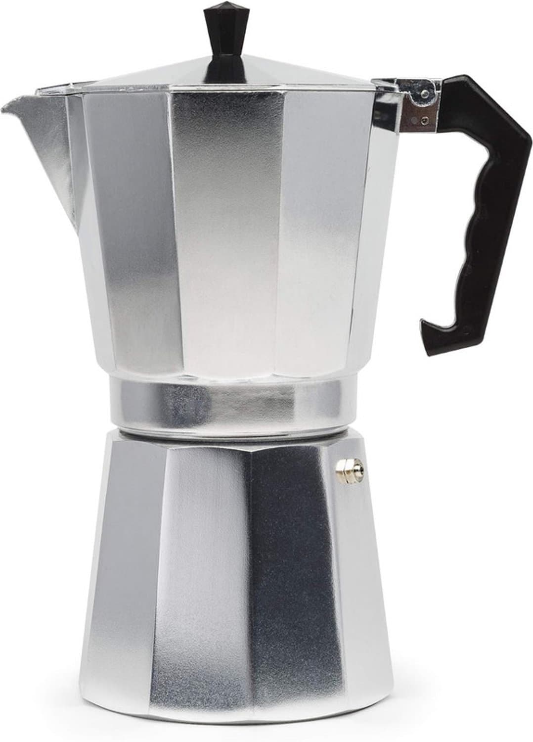 Mokapot - Waterreservoir 450 ml - Gegoten Aluminium - Zilver - Voor Gas, Elektrische en Keramische Kookplaten - Niet voor Inductie — afbeelding 1