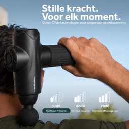Northwall Massage Gun Elite inclusief Infrarood massagekop - Massage Pistool Inclusief Koffer en 7 Opzetstukken - Krachtig en Draadloos Sport en Relax Massage Apparaat — thumbnail 3
