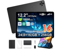 Tablet Blackview Mega 5 - 12,2 inch 2,4K IPS 120 Hz - Android 16 - 24 GB (8+16) RAM, 256 GB ROM - 10000 mAh 55W - WiFi 6 - 1080P Widevine L1 - Zwart