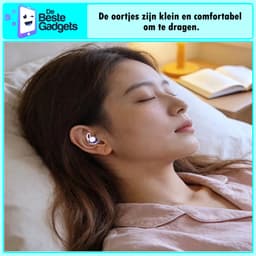 De Beste Gadgets Sleep Earbuds – Slaap Oordopjes voor Zijslapers – Bluetooth 6.1 – Noise Cancelling – White Noise – 48 Uur Batterij – USB-C – Paars — thumbnail 5