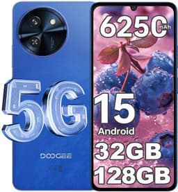 DOOGEE Note 59 5G Smartphone 6,75 inch HD+ 120Hz IPS, 32GB RAM (8GB fysiek +24GB virtueel) 128GB ROM, Android 15, 6250mAh accu — thumbnail 1