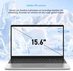 T152A-N95 Laptop 15,6 inch - Intel Celeron N95 - 16GB DDR4 RAM - 512GB SSD - IPS Full HD Scherm — thumbnail 5