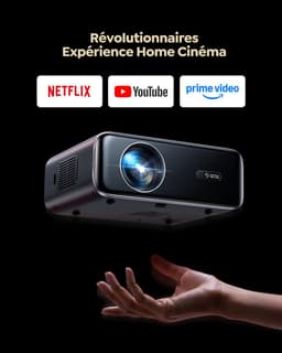 Beamer 4K Full HD 1080P WiFi Bluetooth - 1500 ANSI Lumen - LCD LED - Voor Thuisbioscoop — thumbnail 2