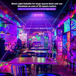 OUYLAF Blacklight - blacklight verlichting - Blacklight UV Lamp Discolamp Neon - UV Lamp - 50W - Neon - Discolamp - Disco Licht — thumbnail 3