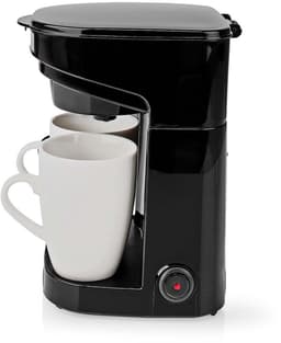 Koffiezetapparaat 2 Kopjes – Compact Filterkoffieapparaat 0,25L – Herbruikbaar Filter – 450W – Zwart — thumbnail 5
