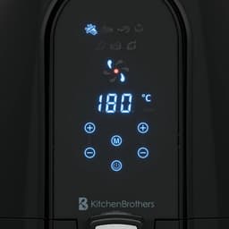 KitchenBrothers Airfryer XXL - PFAS-Vrij - 1890W - 7,2L - Voor 6 Personen - Heteluchtfriteuse - Zwart — thumbnail 5