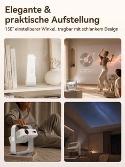 Beamer Draagbare Mini - 1500 Lumen Helderheid - 1080p Resolutie - LCD Scherm - Voor Thuisbioscoop En Presentaties — thumbnail 2
