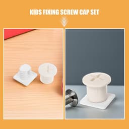 6 Sets Plastic Schroefdeksels Veiligheidsschroefdoppen voor Buiten Glijbanen Uv-bestendige Kunststof Schroefafdekkingen voor Kinderspeeltoestellen Eenvoudige DIY Montage — thumbnail 4