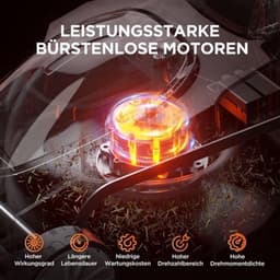 Accu Grasmaaier – Elektrische Grasmaaier – Draadloze Grasmaaier – Tuinmaaier – Gazonsnijder – Borstelloze Motor – 33 cm Maaibreedte, 4,0 Ah Accu, 30L Opvangbak, 25-65 mm Maaihoogte — thumbnail 3