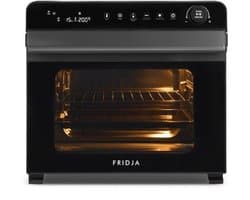 Heteluchtfriteuse Digitaal - 30 Liter Capaciteit - 1600 Watt Vermogen - Roestvrij Stalen Interieur - Mat Zwart - Multifunctionele Oven