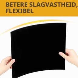 Kunststof plaat, 6 stuks, 1,5 mm, 30 x 30 cm, zwarte plastic plaat, ABS-kunststof platen, zwarte ABS-kunststof platen voor lasersnijden, ABS-platen voor knutselen, spatborden, woondecoratie enz — thumbnail 2