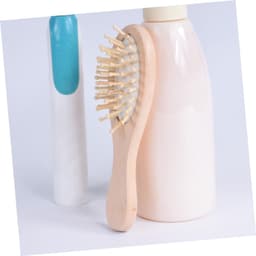 2 Stuks Massagekam Hoofdhuidborstel Haarborstel Houten Spikes Voor Comfortabel Thuisgebruik Willekeurige Kleur — thumbnail 2