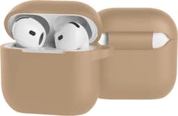Jumada's Case Geschikt voor AirPods 4 Hoesje Hoes Siliconen Met Clip Cover - Hoesje Geschikt voor Apple AirPods 4 Hoes Siliconen - Zand — thumbnail 2