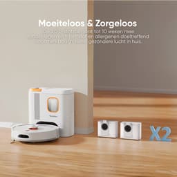 Teendow D20S Max+ Robotstofzuiger & Vachtverzorging Huisdieren – Complete Groomingkit - 3L Zelfledigend Dock, 6000Pa, Dweilfunctie, PreciSense LiDAR, App & Spraakbediening — thumbnail 3