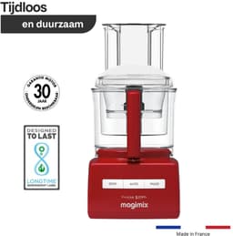 Magimix CS 5200 XL - Foodprocessor - Citruspers - Blokjes & staafjes kit - Rood — thumbnail 2
