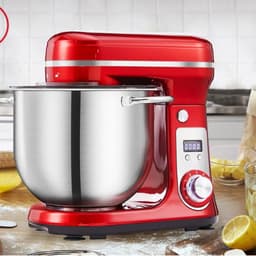 Keuken Mixer, Blender - Keukenmachine 6L - RVS - 6 Standen - Rood — thumbnail 1
